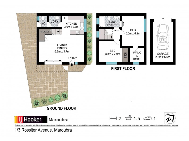 1/3 Rossiter Avenue, Maroubra NSW 2035 Floorplan