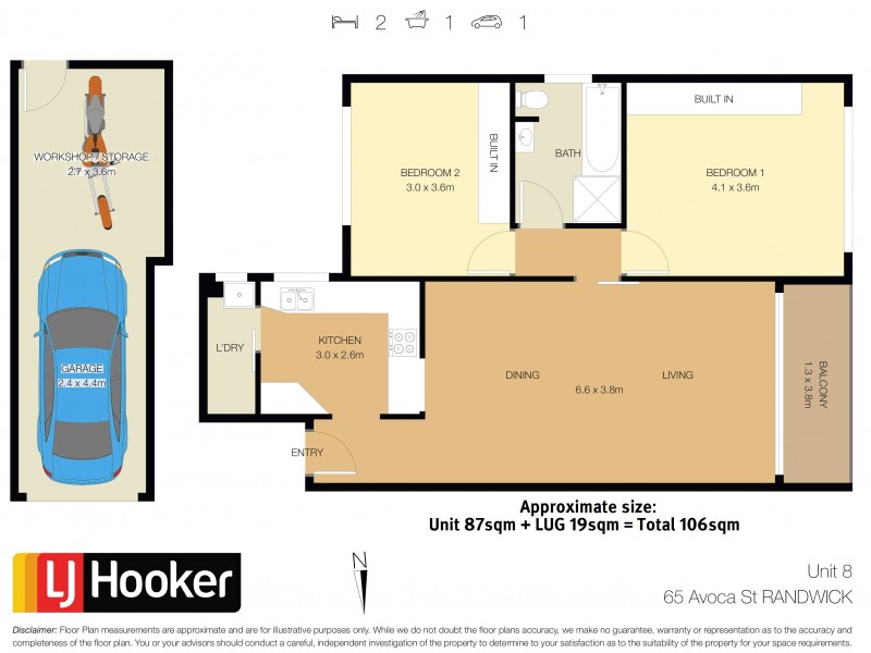 8/65-69 Avoca Street, Randwick NSW 2031 Floorplan