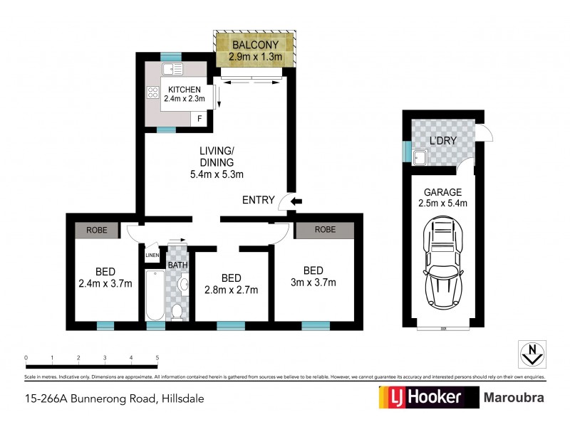 15/266a Bunnerong Road, Hillsdale NSW 2036 Floorplan