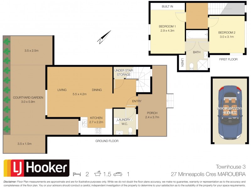 3/27 Minneapolis Crescent, Maroubra NSW 2035 Floorplan