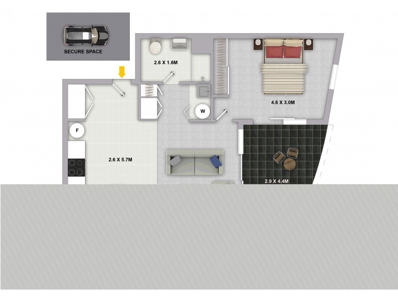 312 2-8 Pine Avenue, Little Bay NSW 2036 Floorplan