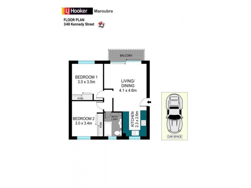 3/48 Kennedy Street, Kingsford NSW 2032 Floorplan