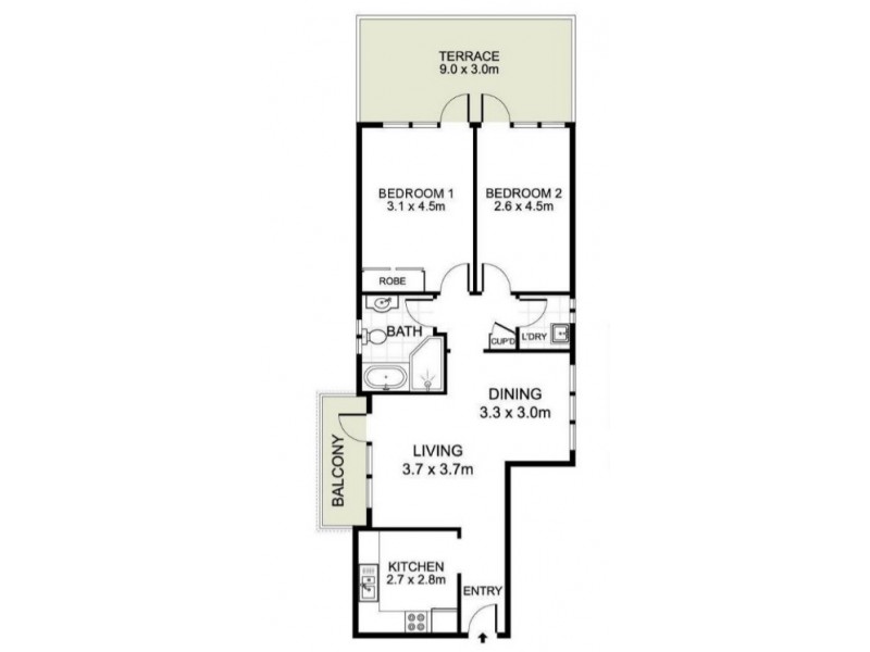 2/17 Hereward Street, Maroubra NSW 2035 Floorplan