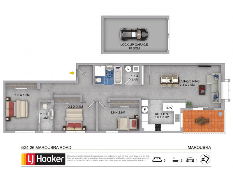 4/24-26 Maroubra Road, Maroubra NSW 2035 Floorplan