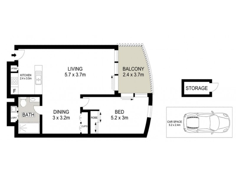 107/1 Pine Avenue, Little Bay NSW 2036 Floorplan