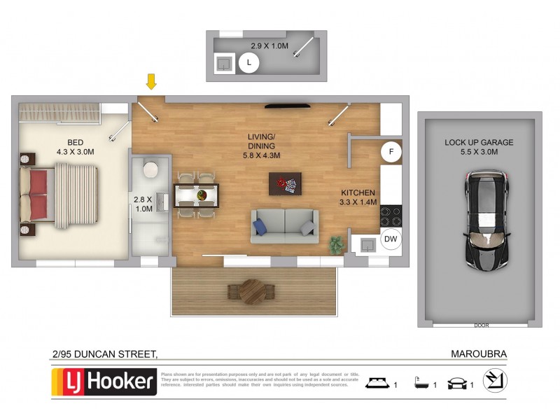 2/95 Duncan Street, Maroubra NSW 2035 Floorplan