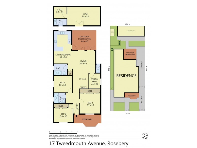 17 Tweedmouth Avenue, Rosebery NSW 2018 Floorplan