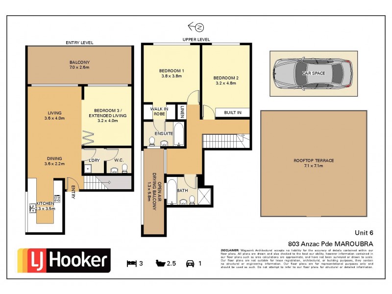 6/803 Anzac Parade, Maroubra NSW 2035 Floorplan