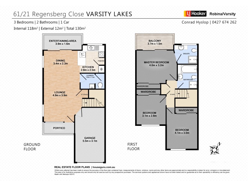 61/21 Regensberg Close, Varsity Lakes QLD 4227 Floorplan
