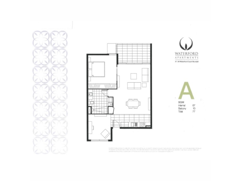 2222/1-7 Waterford Court, Bundall QLD 4217 Floorplan