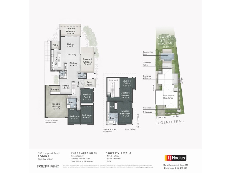 835 Legend Trail, Robina QLD 4226 Floorplan