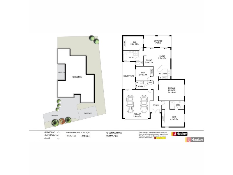 13 Corina Close, Robina QLD 4226 Floorplan