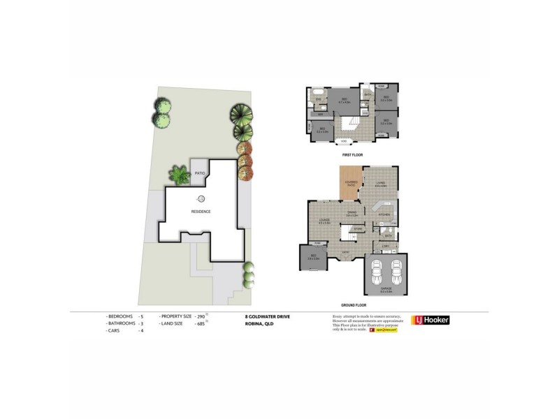 8 Goldwater Drive, Robina QLD 4226 Floorplan