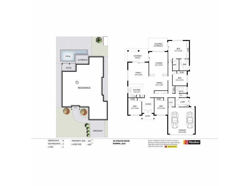 34 Straite Drive, Robina QLD 4226 Floorplan