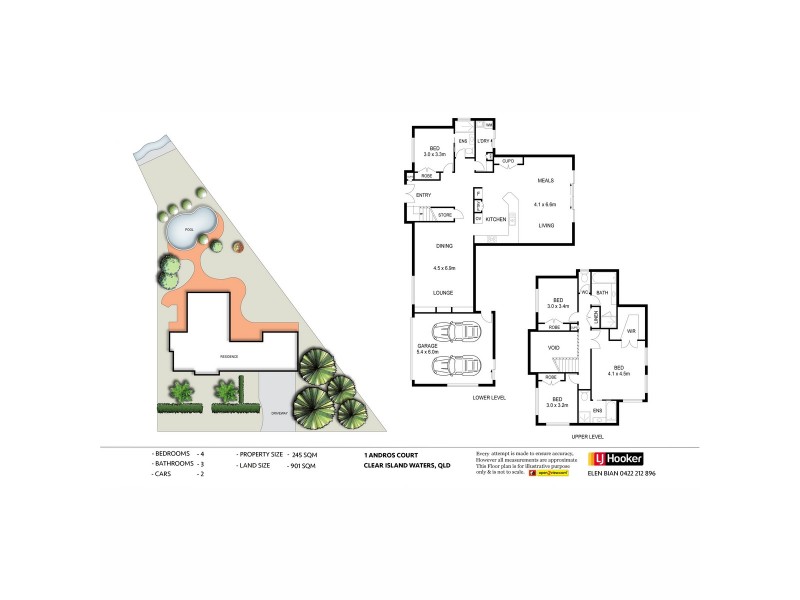 1 Andros Court, Clear Island Waters QLD 4226 Floorplan