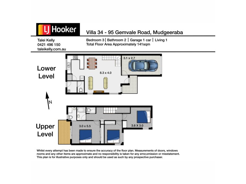 34/95 Gemvale Road, Mudgeeraba QLD 4213 Floorplan