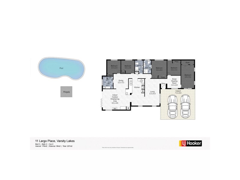 11 Largo Place, Varsity Lakes QLD 4227 Floorplan