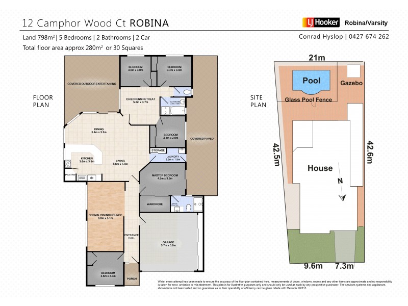 12 Camphor Wood Court, Robina QLD 4226 Floorplan