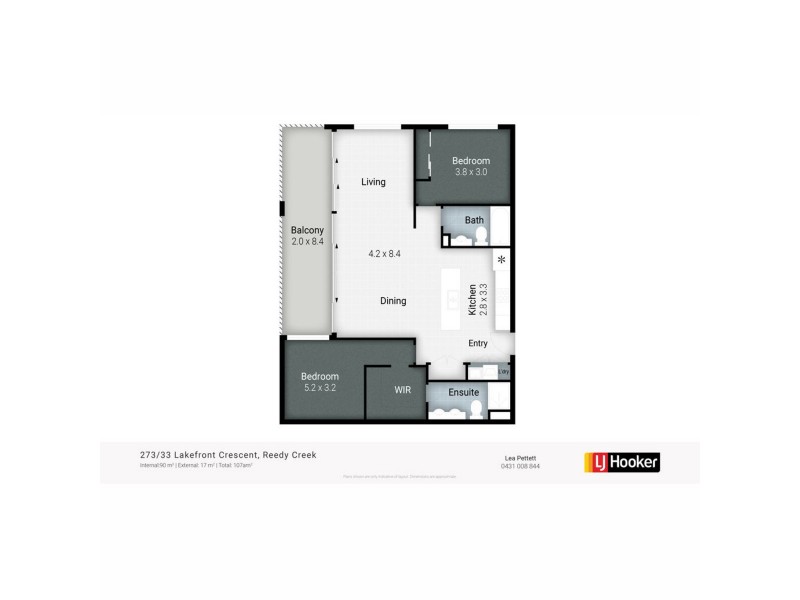 273/33 Lakefront Crescent, Varsity Lakes QLD 4227 Floorplan