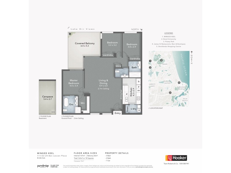 111/22-24 Ben Lexcen Place, Robina QLD 4226 Floorplan