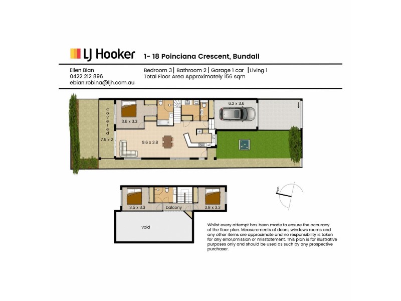 1/18 Poinciana Crescent, Bundall QLD 4217 Floorplan