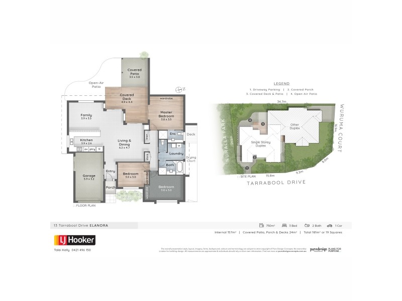 1/13 Tarrabool Drive, Elanora QLD 4221 Floorplan