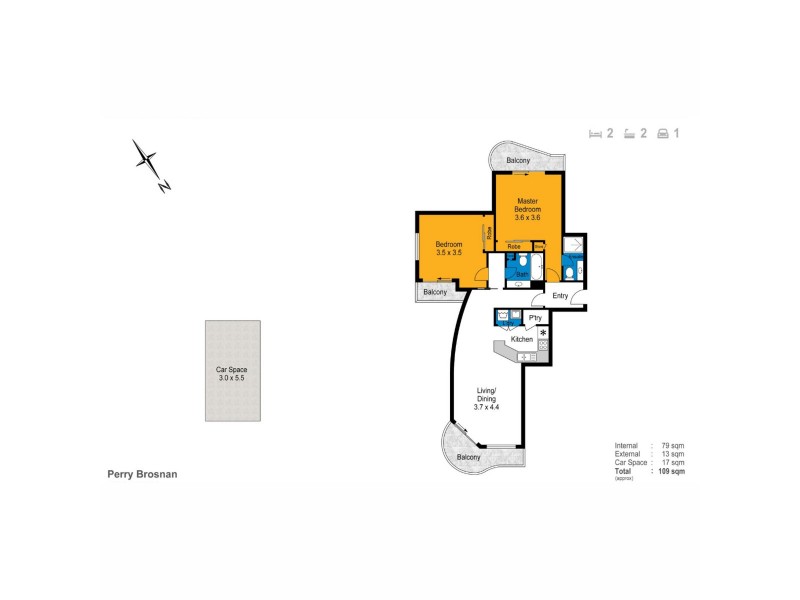 3057/2633 Gold Coast Highway, Broadbeach QLD 4218 Floorplan