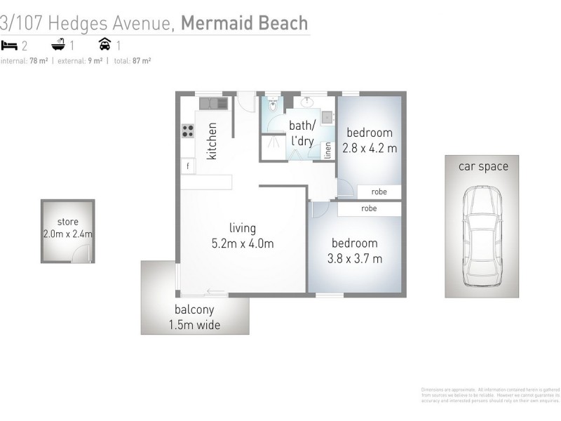 3/107 Hedges Avenue, Mermaid Beach QLD 4218