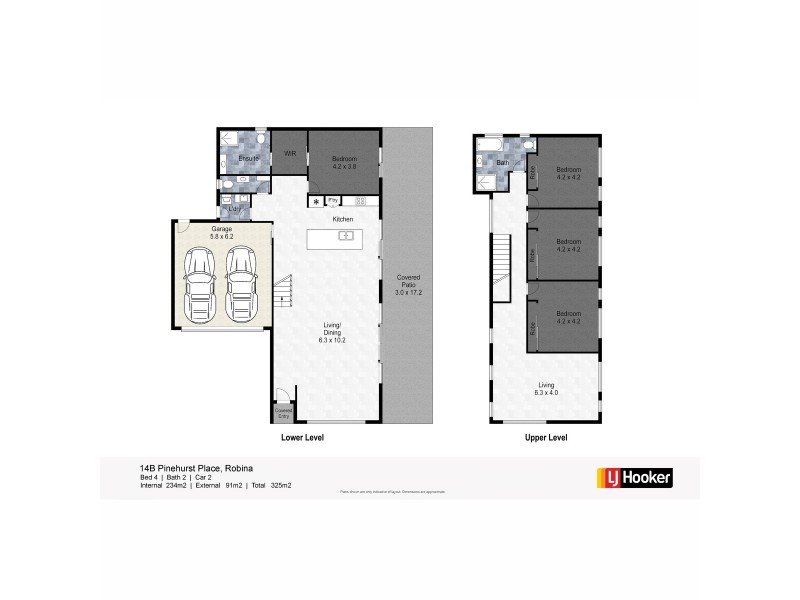 2/14 Pinehurst Place, Robina QLD 4226 Floorplan