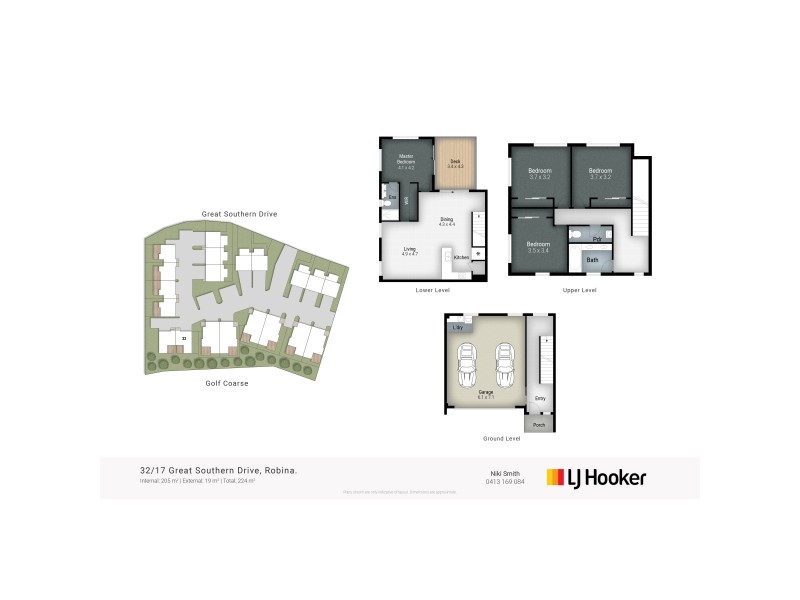 32/17 Great Southern Drive, Robina QLD 4226 Floorplan