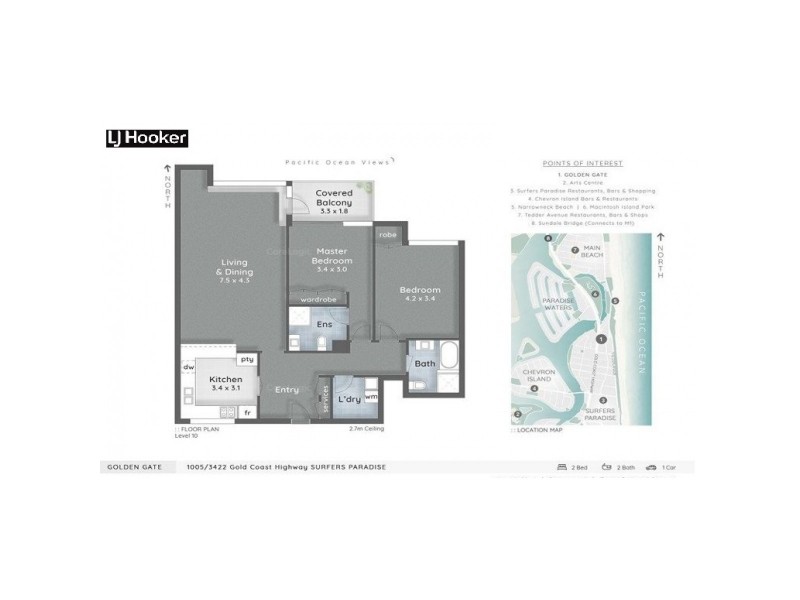 1005/3422 Surfers Paradise Boulevard, Surfers Paradise QLD 4217 Floorplan