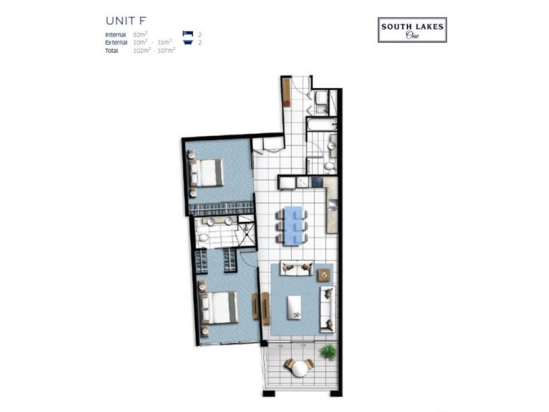 1515 Southlakes/397 Christine Avenue, Varsity Lakes QLD 4227 Floorplan