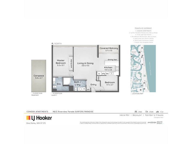 4B/2 Riverview Parade, Surfers Paradise QLD 4217 Floorplan