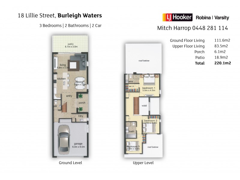 18 Lillie Street, Burleigh Waters QLD 4220 Floorplan
