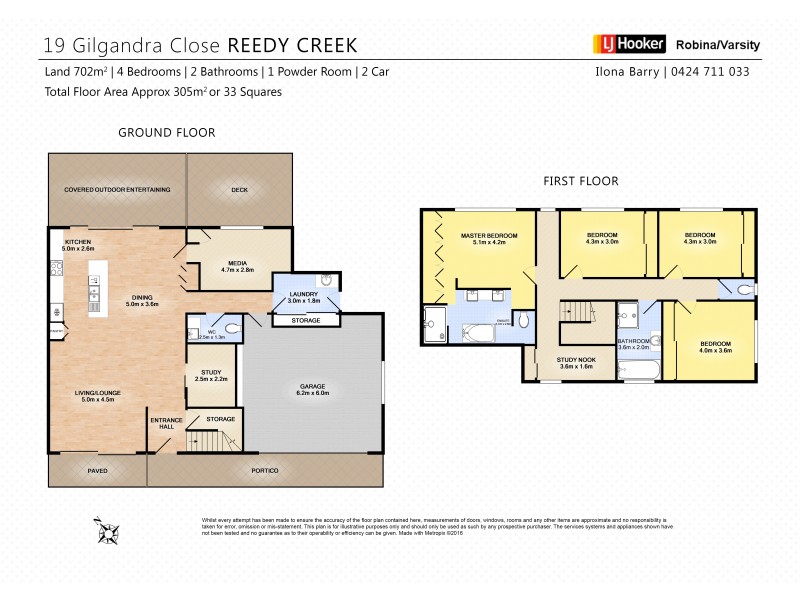 19 Gilgandra Close, Reedy Creek QLD 4227 Floorplan