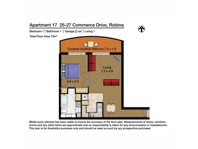 17/25-27 Commerce Drive, Robina QLD 4226 Floorplan
