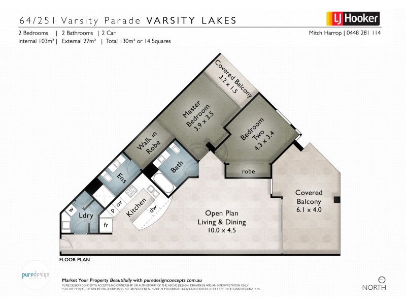 64/251 Varsity Parade, Varsity Lakes QLD 4227 Floorplan