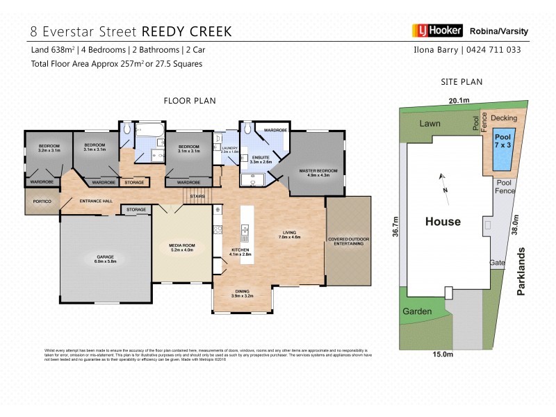 8 Everstar Street, Reedy Creek QLD 4227 Floorplan