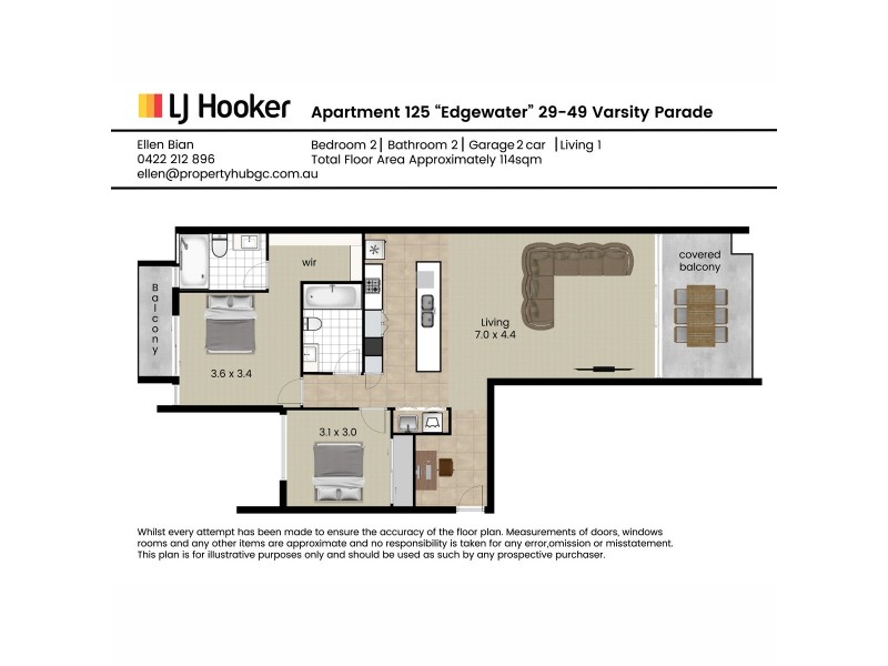 125/29-49 Varsity Parade, Varsity Lakes QLD 4227 Floorplan