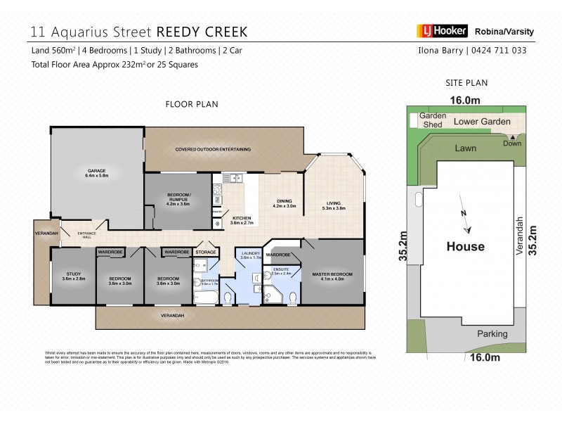 11 Aquarius Street, Reedy Creek QLD 4227 Floorplan