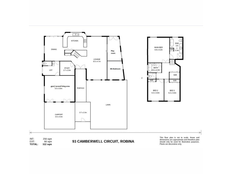 93 Camberwell Circuit, Robina QLD 4226 Floorplan