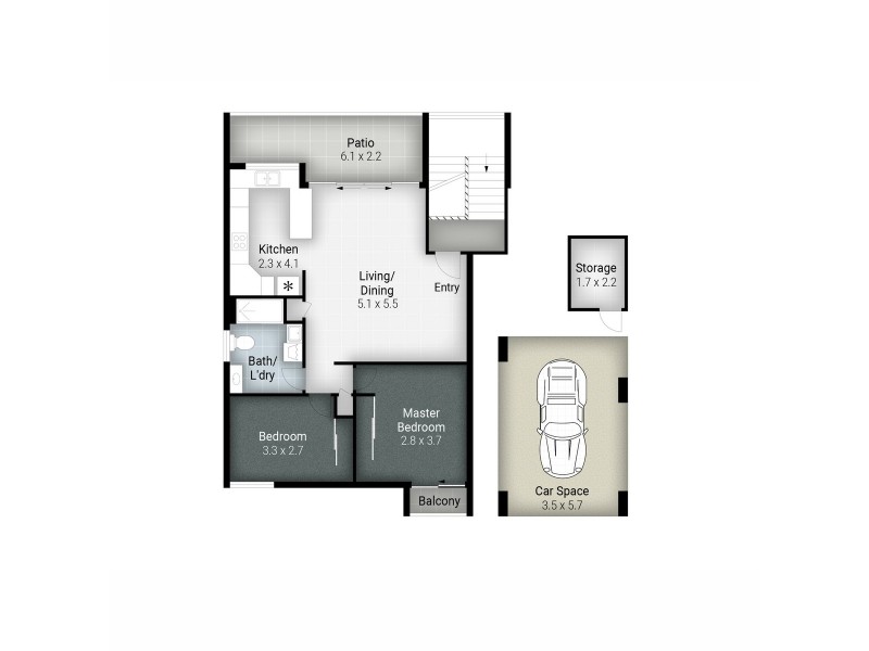 13/111-123 Markeri Street, Mermaid Waters QLD 4218 Floorplan