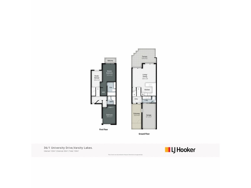 36/1 University Drive, Robina QLD 4226 Floorplan