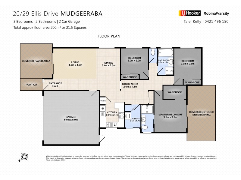 20/29 Ellis Drive, Mudgeeraba QLD 4213 Floorplan