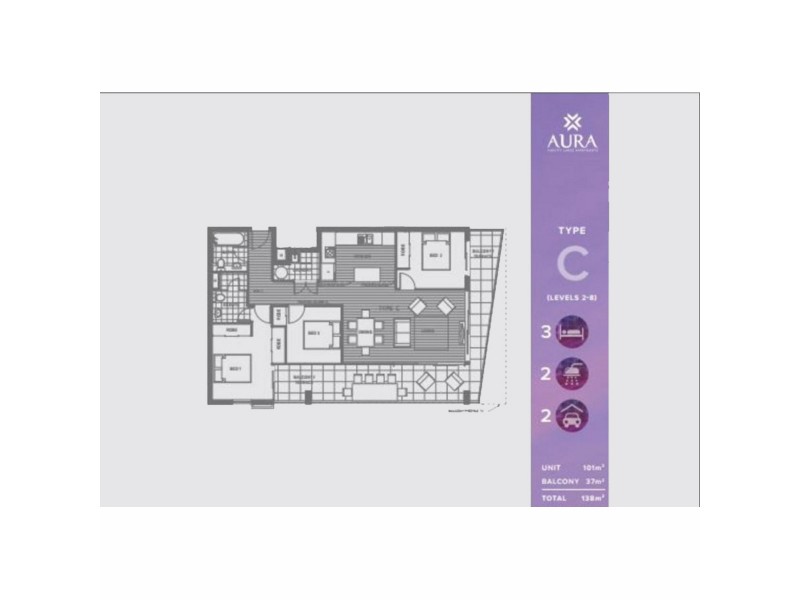 372/33 Lakefront Crescent, Varsity Lakes QLD 4227 Floorplan