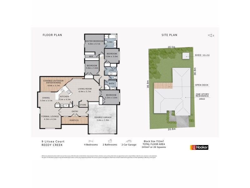 9 Litsea Court, Reedy Creek QLD 4227 Floorplan