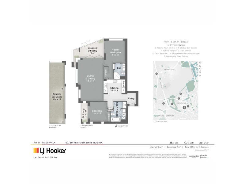 107/50 Riverwalk Avenue, Robina QLD 4226 Floorplan