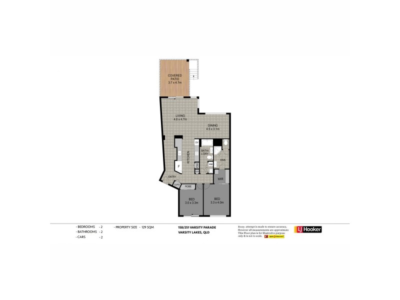 158/251 Varsity Parade, Varsity Lakes QLD 4227 Floorplan