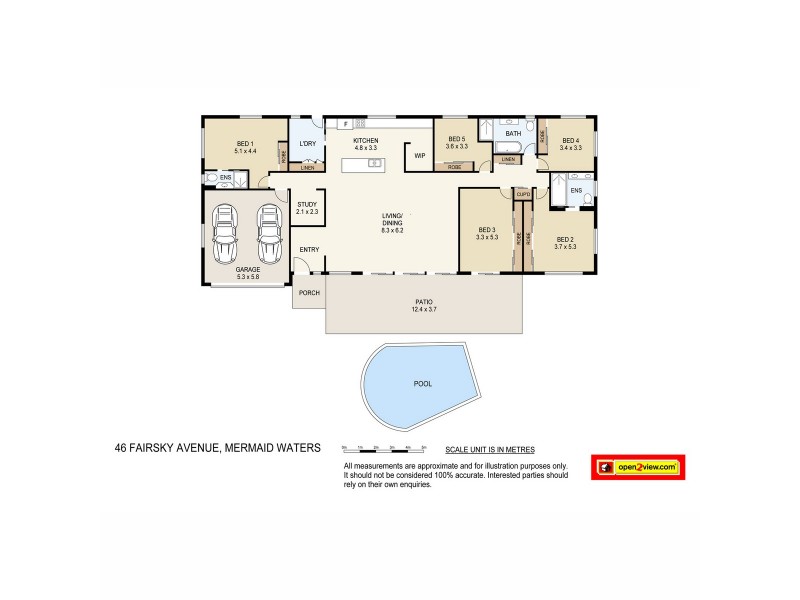 46 Fairsky Avenue, Mermaid Waters QLD 4218 Floorplan
