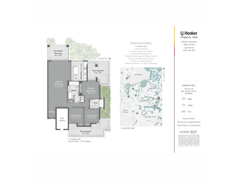 112/22-24 Ben Lexcen Place, Robina QLD 4226 Floorplan